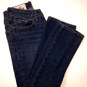 Hollister Navy Blue Slim Straight Jeans